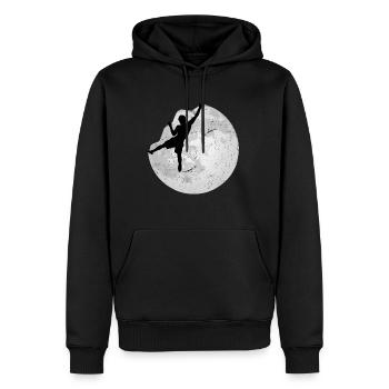 Klettersport Klettern Bouldern Vollmond Kletter - Männer Premium Bio Hoodie - Schwarz - Vorne - Nico (187cm)