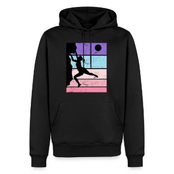 Vinatge Escalade Boulder Kletetrsport Escalade - Sweat à capuche Premium bio Homme - noir - Devant - Nico (187cm)