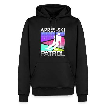 Après-Ski Patrol Skieur - Sweat à capuche Premium bio Homme - noir - Devant - Nico (187cm)