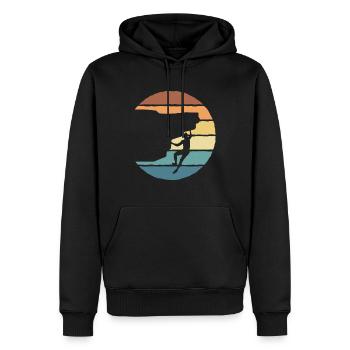 Felsklettern Boulder Klettern Kletterer - Männer Premium Bio Hoodie - Schwarz - Vorne - Nico (187cm)