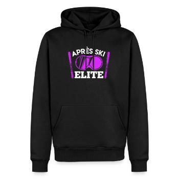 Apres Skieur Snowboarder Apres Ski Elite - Sweat à capuche Premium bio Homme - noir - Devant - Nico (187cm)