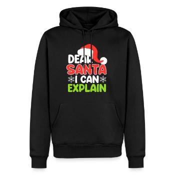 Lustiges Weihnachtsgeschenk Nikolaus Dear Santa - Männer Premium Bio Hoodie - Schwarz - Vorne - Nico (187cm)