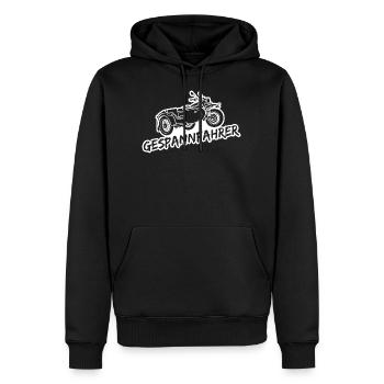 Gespannfahrer Ural Beiwagen Motorrad - Männer Premium Bio Hoodie - Schwarz - Vorne - Nico (187cm)