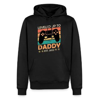 Werdender Vater 2022 Gaming Dad Papa 2022 - Männer Premium Bio Hoodie - Schwarz - Vorne - Nico (187cm)