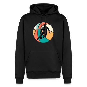 Basketball Basketball - Men’s Premium Organic Hoodie - black - Front - Nico (187cm)