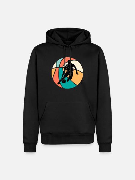 Basketball Basketball - Männer Premium Bio Hoodie - Schwarz