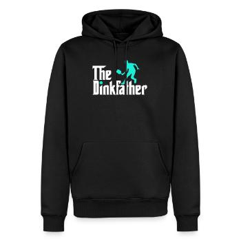 Pickleball Spruch The Dinkfather Pickleball - Männer Premium Bio Hoodie - Schwarz - Vorne - Nico (187cm)