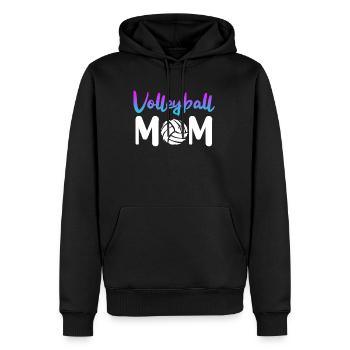 Volleyball Maman Volleyeuse De Volleyball Mère Femmes - Sweat à capuche Premium bio Homme - noir - Devant - Nico (187cm)