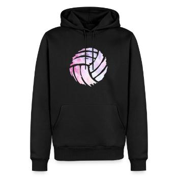 Volleyballmannschaft Volleyball Volleyballerin - Männer Premium Bio Hoodie - Schwarz - Vorne - Nico (187cm)