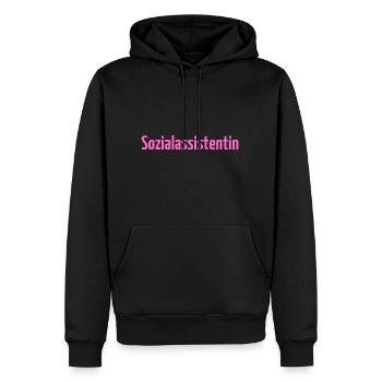 Sozialassistentin Sozialassistent Pflege Erziehung - Männer Premium Bio Hoodie - Schwarz - Vorne - Nico (187cm)