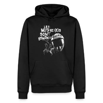 Motorrad Biker Zitat Biker Biker - Männer Premium Bio Hoodie - Schwarz - Vorne - Nico (187cm)