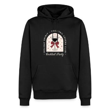 Cocktail-Liebhaber-Party, lustiger Weihnachts-Martini - Männer Premium Bio Hoodie - Schwarz - Vorne - Nico (187cm)