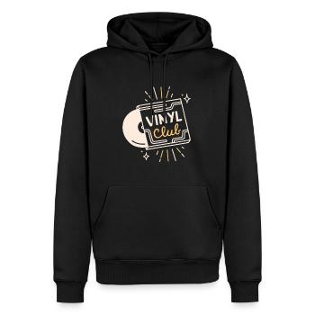 Vinyl-Club-Plattenliebhaber analoge Musik - Männer Premium Bio Hoodie - Schwarz - Vorne - Nico (187cm)