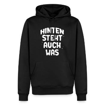 Lustiger Spruch - Witziges Humor T-Shirt - Männer Premium Bio Hoodie - Schwarz - Vorne - Nico (187cm)