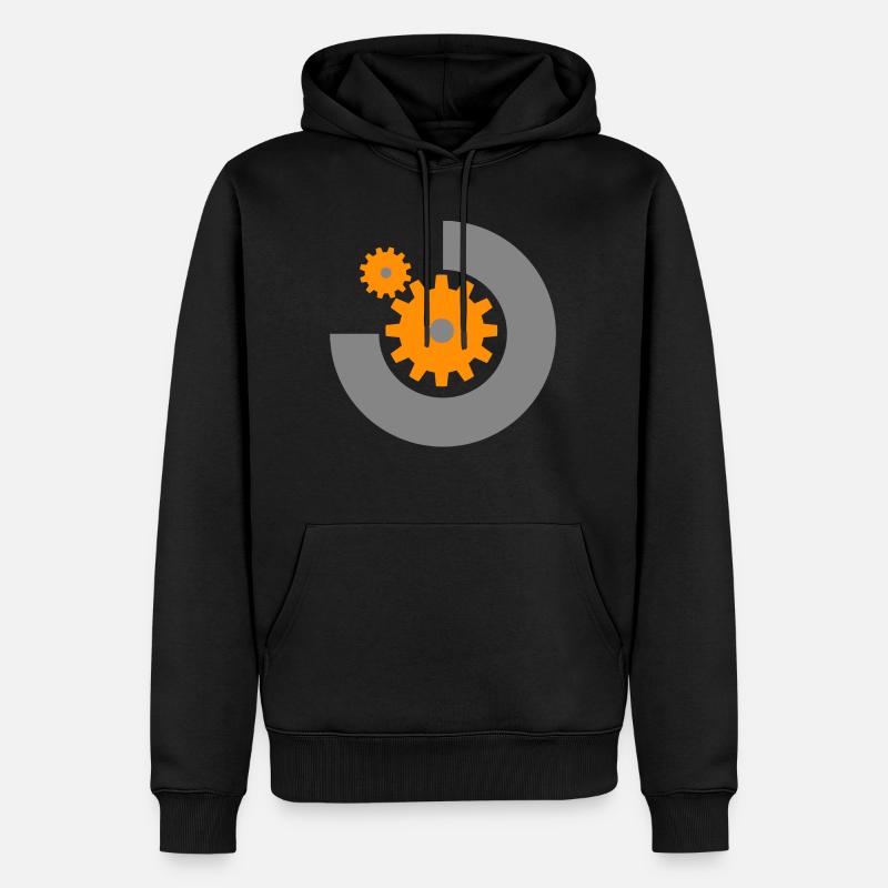 2 vitesses - Sweat à capuche Premium bio Homme - noir