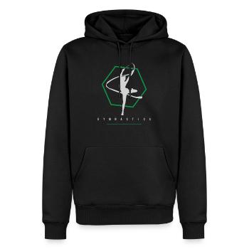 Gymnastique gymnaste gymnaste gymnastique association cadeau - Sweat à capuche Premium bio Homme - noir - Devant - Nico (187cm)