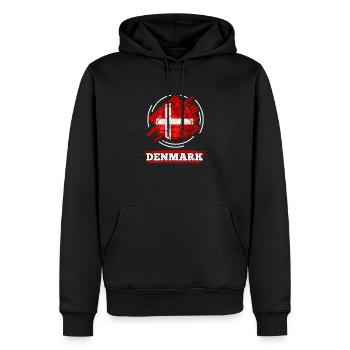 Fussball Dänemark Soccer Denmark Football - Men’s Premium Organic Hoodie - black - Front - Nico (187cm)