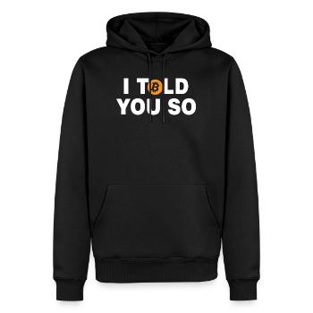 I told you so accountant profession gift finances - Men’s Premium Organic Hoodie - black - Front - Nico (187cm)