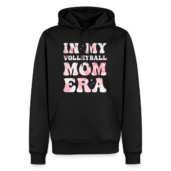 À l’époque de ma mère de volley-ball, maman de volley-ball colorée - Sweat à capuche Premium bio Homme - noir - Devant - Nico (187cm)