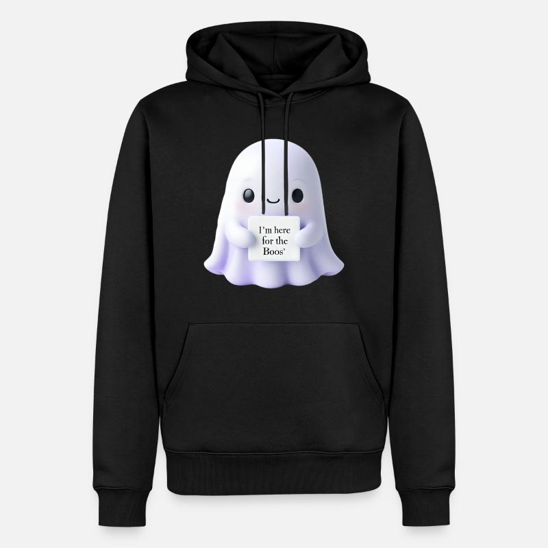 Halloween Spruch Geist Geschenkidee - Männer Premium Bio Hoodie - Schwarz