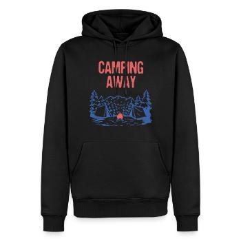 Camping Away Summer Camper Tropical Camp Trip - Men’s Premium Organic Hoodie - black - Front - Nico (187cm)