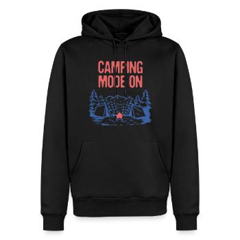 Mode Camping sur la faune Amoureux de la nature En plein air - Sweat à capuche Premium bio Homme - noir - Devant - Nico (187cm)