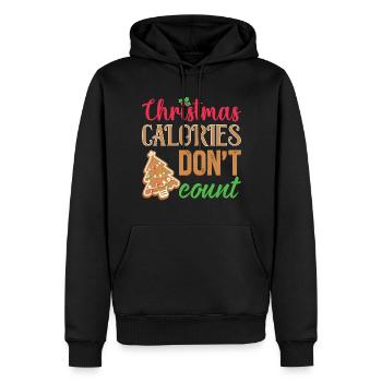 Cadeaux de Noël Noël - Sweat à capuche Premium bio Homme - noir - Devant - Nico (187cm)