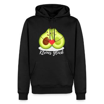 Kleines Glück - Werdende Eltern Avocado Familie - Männer Premium Bio Hoodie - Schwarz - Vorne - Nico (187cm)