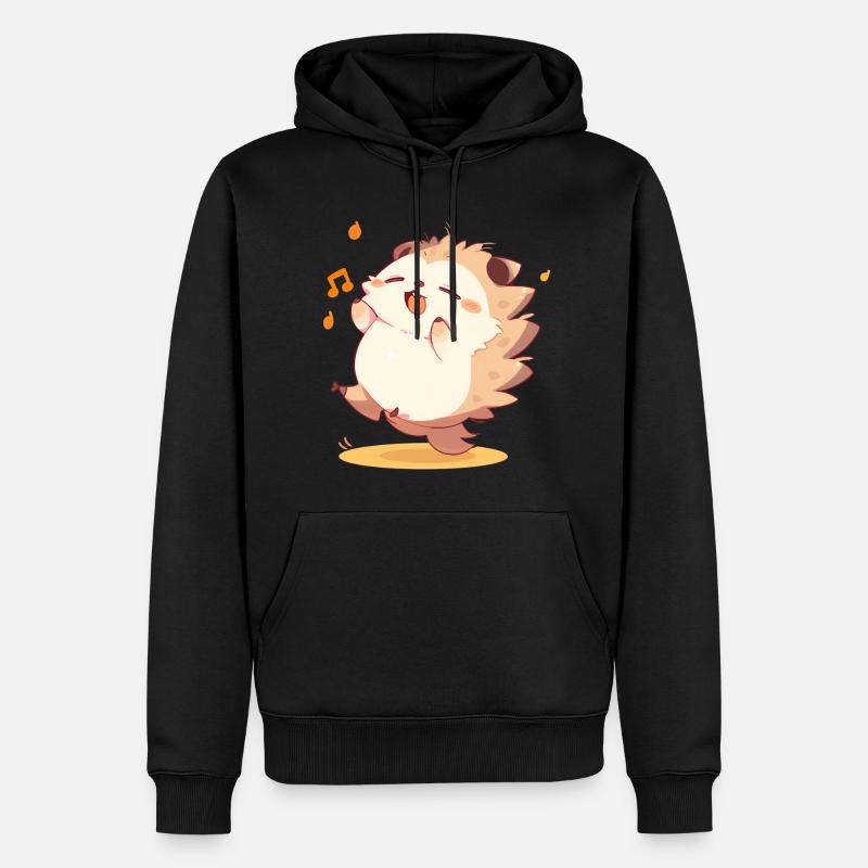 Danseur hérisson - Sweat à capuche Premium bio Homme - noir