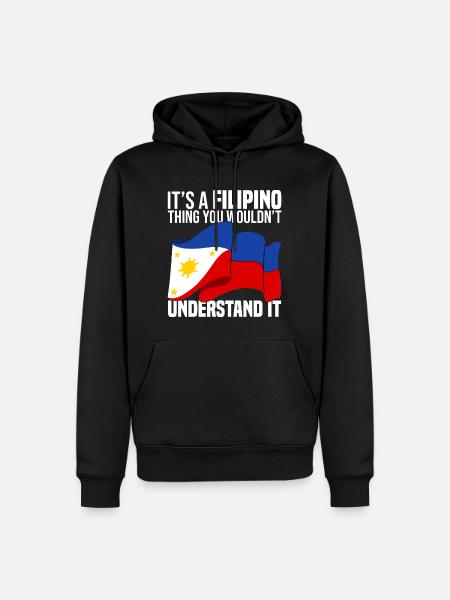 Philippinen - Männer Premium Bio Hoodie - Schwarz