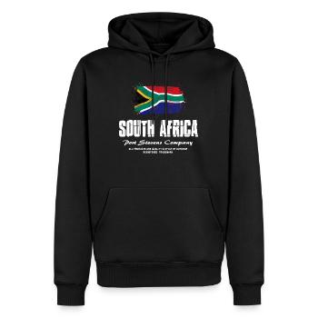 South Africa Flag Logo - Männer Premium Bio Hoodie - Schwarz - Vorne - Nico (187cm)