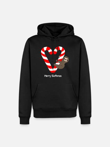 Sloth Lazy Cute Sloth Gift - Men’s Premium Organic Hoodie - black