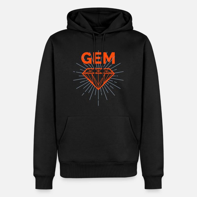 Edelstein! - Männer Premium Bio Hoodie - Schwarz