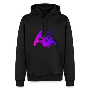 Kitesurf Kite Kitesurfer Kitesurf Kiting - Sweat à capuche Premium bio Homme - noir - Devant - Nico (187cm)