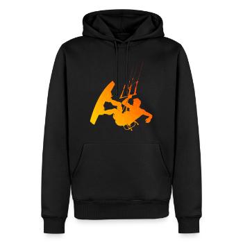 Women's Men's Kitesurfing Kitesurfing Kitesurfing Kitesurfing - Men’s Premium Organic Hoodie - black - Front - Nico (187cm)