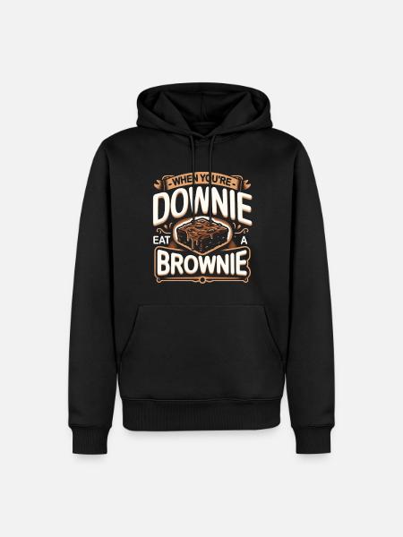 Dicton Brownie - Sweat à capuche Premium bio Homme - noir