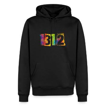 ACAB 1312 - Sweat à capuche Premium bio Homme - noir - Devant - Nico (187cm)