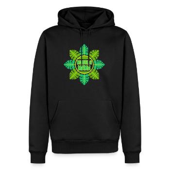 Monstera Mama - Männer Premium Bio Hoodie - Schwarz - Vorne - Nico (187cm)