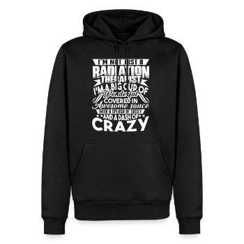 I am Not Just A Radiation Therapist - Men’s Premium Organic Hoodie - black - Front - Nico (187cm)