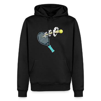 padel padeltennis paddle - Männer Premium Bio Hoodie - Schwarz - Vorne - Nico (187cm)