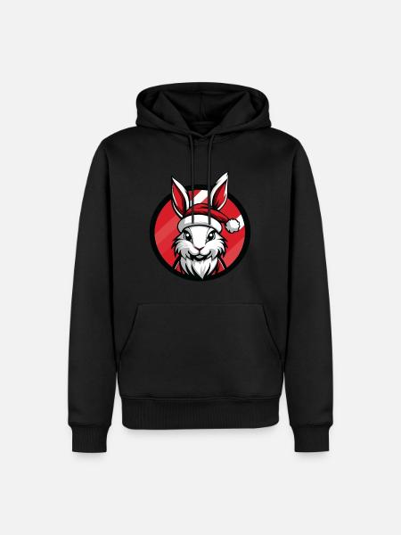 Noël Bunny Noël - Sweat à capuche Premium bio Homme - noir