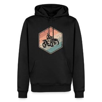 Quad Fahrer Offroad Quadfahrer ATV - Männer Premium Bio Hoodie - Schwarz - Vorne - Nico (187cm)