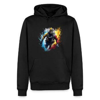 Taucher Diver Diving Color - Männer Premium Bio Hoodie - Schwarz - Vorne - Nico (187cm)