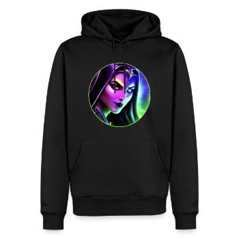 Wow Nachtelfen Magier - Männer Premium Bio Hoodie - Schwarz - Vorne - Nico (187cm)