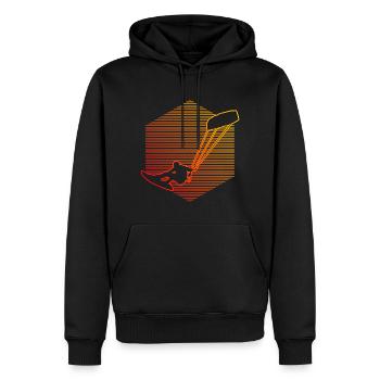 Kitesurf Femme Kite Kitesurf Kitesurf Kitesurf - Sweat à capuche Premium bio Homme - noir - Devant - Nico (187cm)