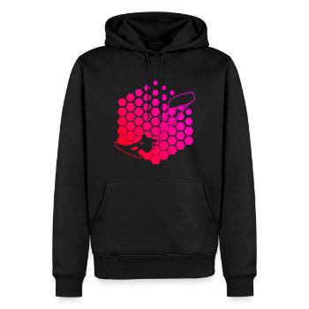 Kitesurf Kiting Kitesurfer Hommes Kitesurf - Sweat à capuche Premium bio Homme - noir - Devant - Nico (187cm)