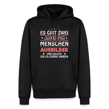 Instructor Gift - Two Types of... Design - Men’s Premium Organic Hoodie - black - Front - Nico (187cm)