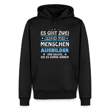 Instructor Gift - Two Types of... Design - Men’s Premium Organic Hoodie - black - Front - Nico (187cm)