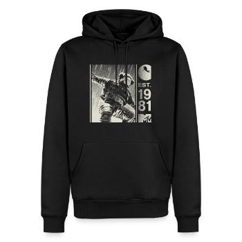 MTV Astronaute Est. 1981 Cool Design - Sweat à capuche Premium bio Homme - noir - Devant - Nico (187cm)