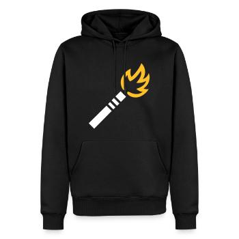 Fireworks - Men’s Premium Organic Hoodie - black - Front - Nico (187cm)
